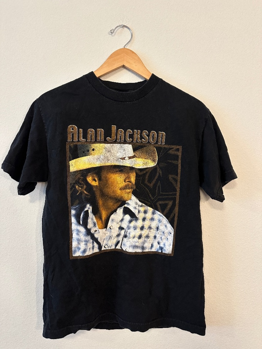 Vintage Alan Jackson Drive 2002 Tour Concert T Shirt Black Medium